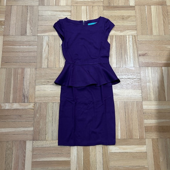 Alice and Olivia purple peplum dress - Picture 4 of 8